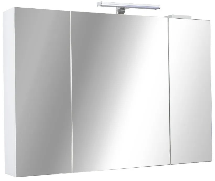 Piramida AKVA Tükrös fürdőszobai szekrény - LED világítással - 100 x 69 x15cm