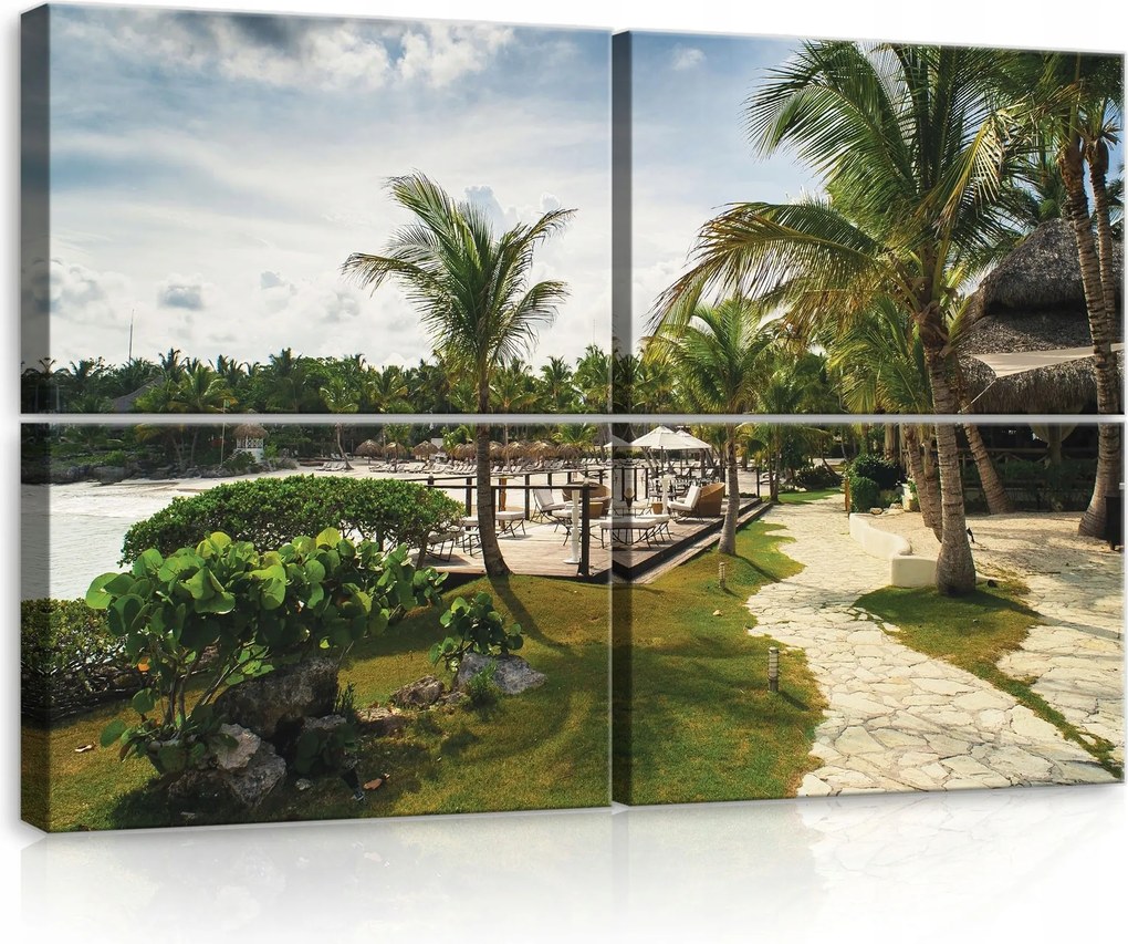 Vászonkép 120x80 Trópusok paradicsom nyaralás tenger óceán tengerpart nap nyár