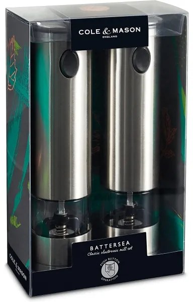 Cole&Mason - BATTERSEA elektromos fűszermalom szett 2 db, 6xAAA