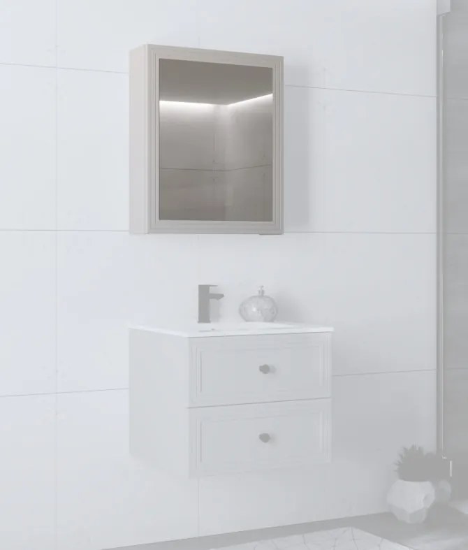 TORETO Tükrös szekrény 70x60 kasmír