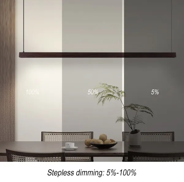 Immax NEO 07302L-LED Dimmelhető kábeles csillár MADEIRA 44W/230V Wi-Fi Tuya 202 cm dió