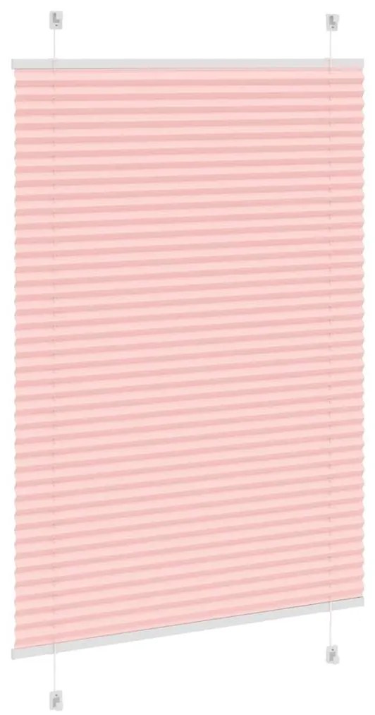 pliszírozott redőny rózsaszín 100x100 cm szövetszélesség 99,4cm