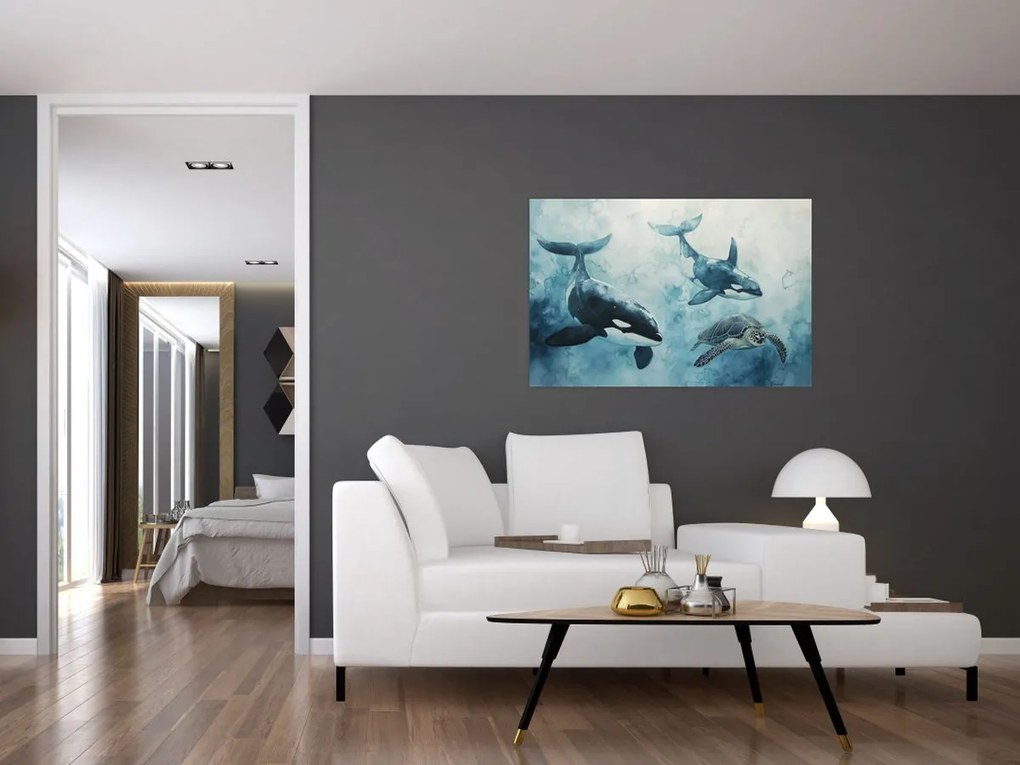 Kép - Víz alatti festmény (90x60 cm)