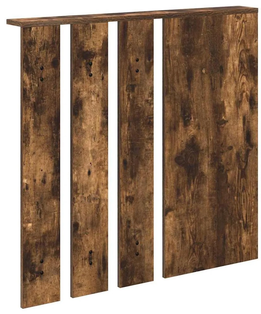 Fali Kabáthorog polcokkal Füstölt tölgy 84 x 10 x 80 cm Faanyag