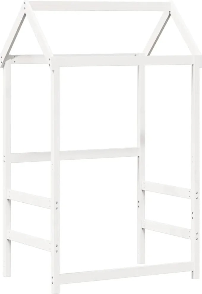 vidaXL fehér tömör fenyőfa gyerekágytető 98 x 70 x 176,5 cm