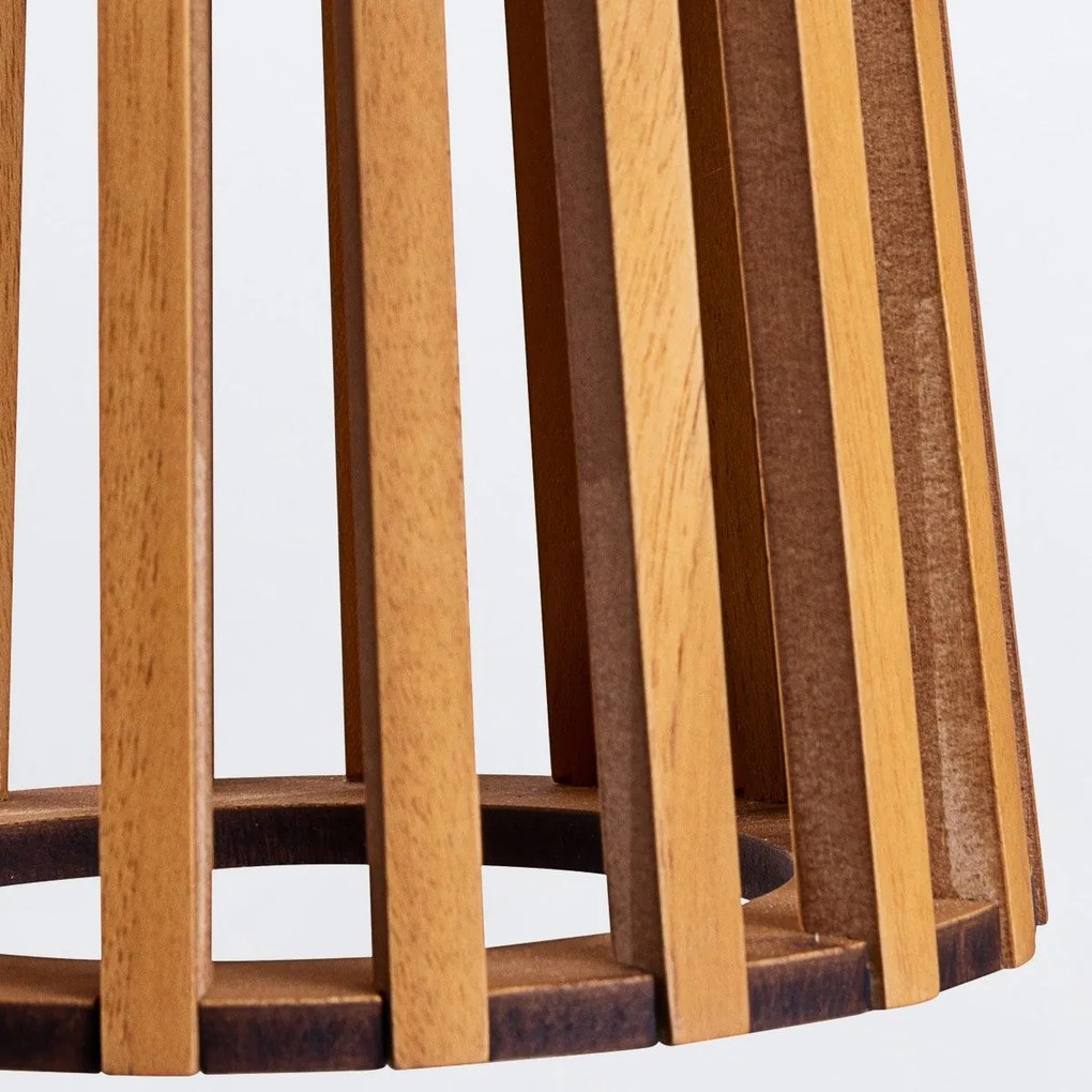 Quintiesse modern skandináv asztali lámpa slatted fa elsqn-slatted-tlteak