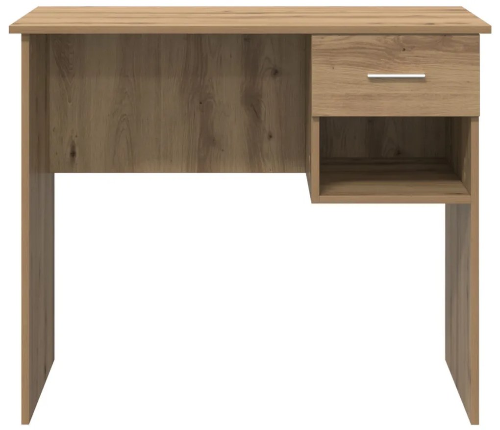 Íróasztal tárolóval Mesteri tölgy 90x49.5x75 cm Szerelt fa