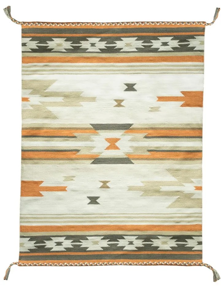 Aztec kétoldalas kültéri szőnyeg újrahasznosított műanyagból, 90 x 150 cm - Green Decore