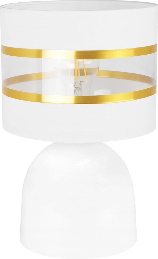 Éjjeli Asztali Lámpa Lámpabúra Elegáns Arany 20 CM