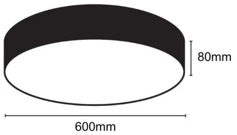 LED Dimmelhető mennyezeti lámpa LED/50W/230V 3000-6500K fekete + távirányítás