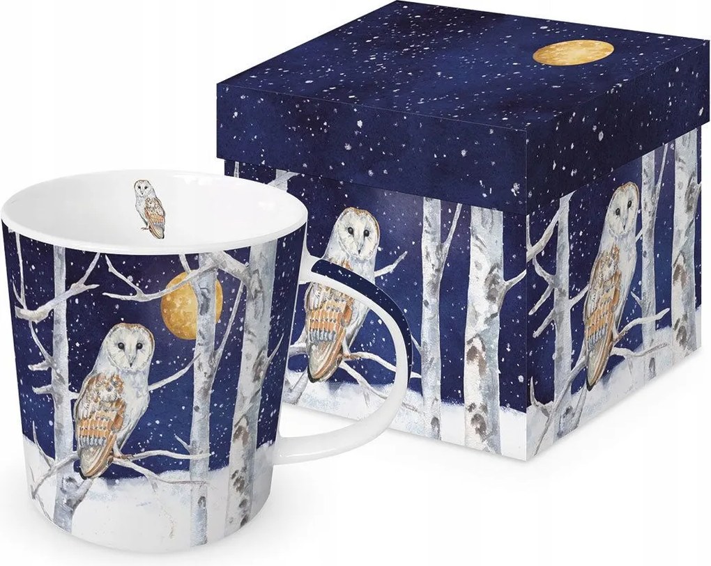 Nagy Porcelán Bögre Ppd Winter Owl Téli Bagoly 0,4 l dobozban