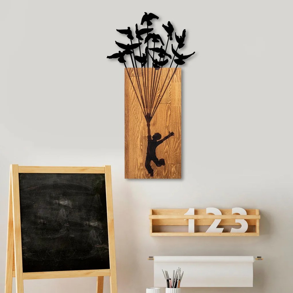 Flying fém fa fali dekoráció, 45×86 cm – TR891TNL2369