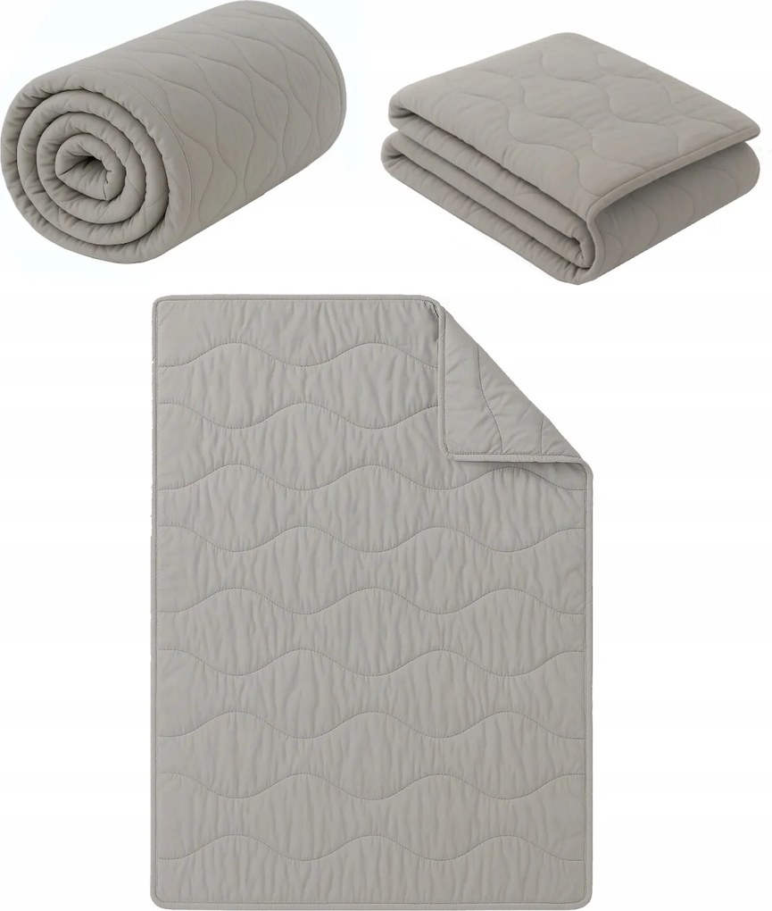 Antiallergén Egész Éves Paplan 150X200 Meleg Könnyű Lengyel Szürke