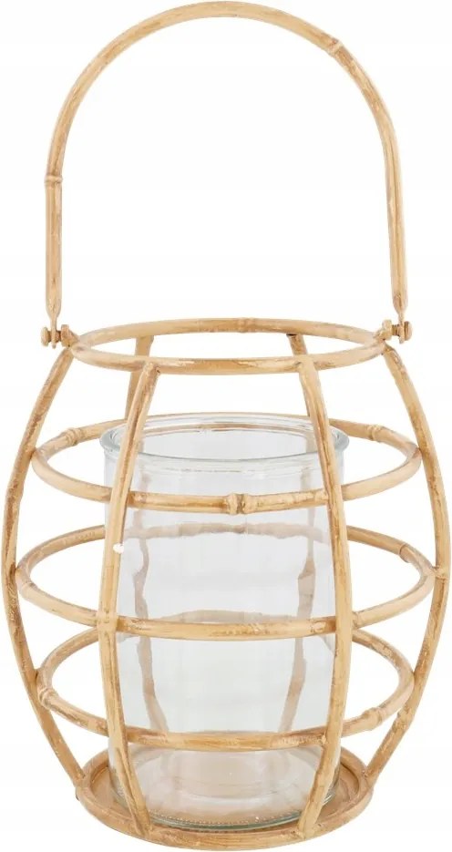 Bambusz Lámpa Lakásdekoráció Kert Lampion Gyertyatartó Nagy Újdonság 92-ES