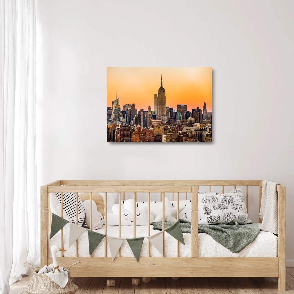 New York képe (üvegen) (70x50 cm)