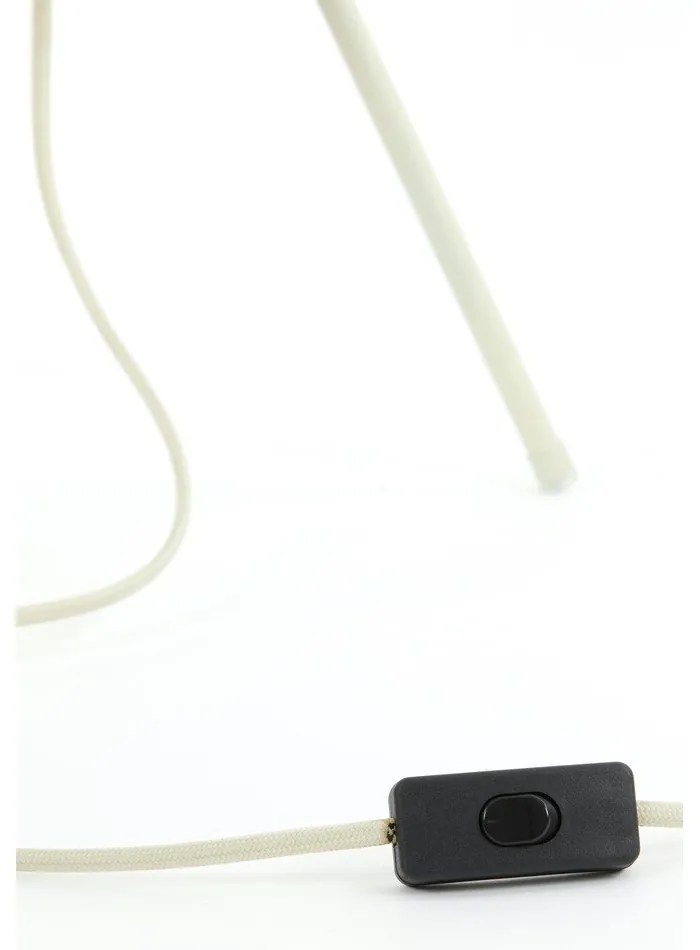 Krémszínű asztali lámpa (magasság 60 cm) Plumeria – Light &amp; Living