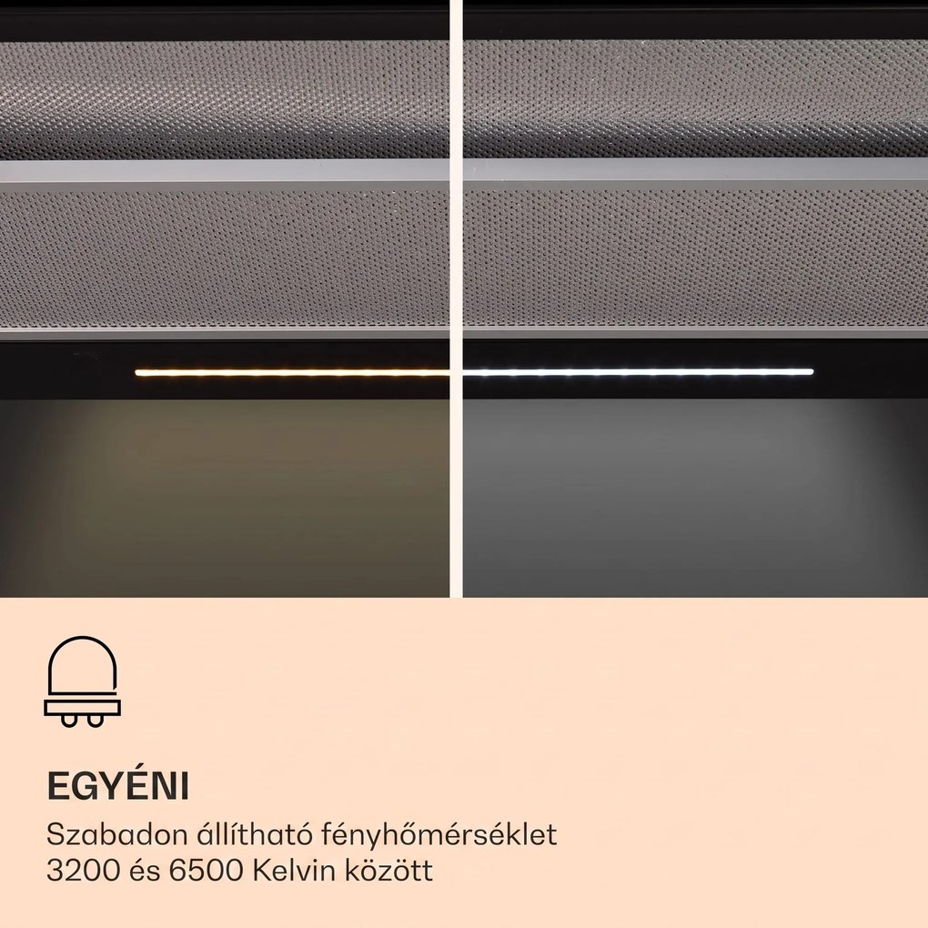 Klarstein Mariana Neo 60, kihúzható páraelszívó, 60 cm, 547 m³/ó, elszívás, LED