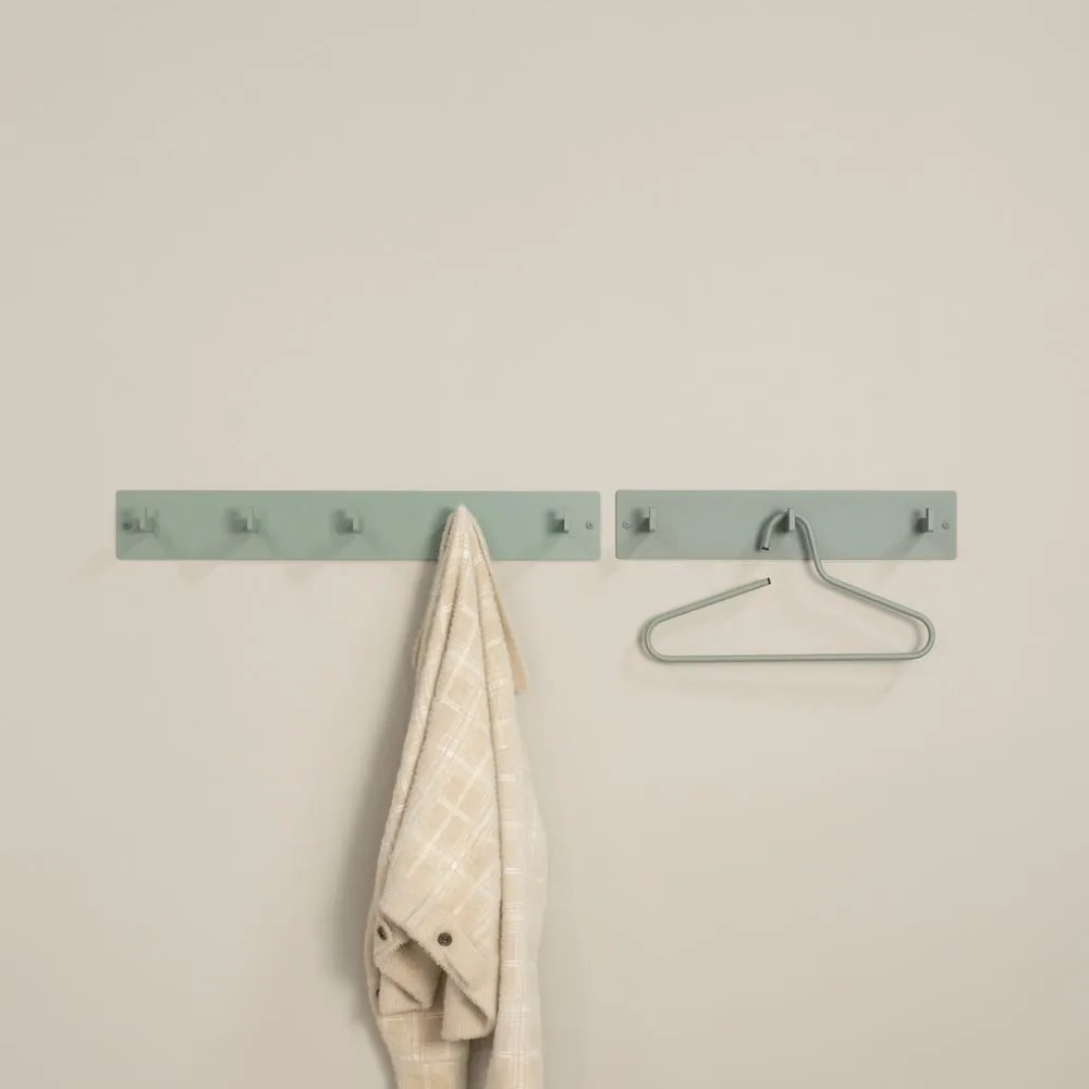 Szürkészöld fém fali fogas 70 cm Leatherman – Spinder Design