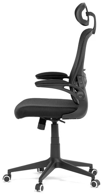 Fekete Hálós Irodai Szék, Hinta Mechanikával. KA-Q842 BK