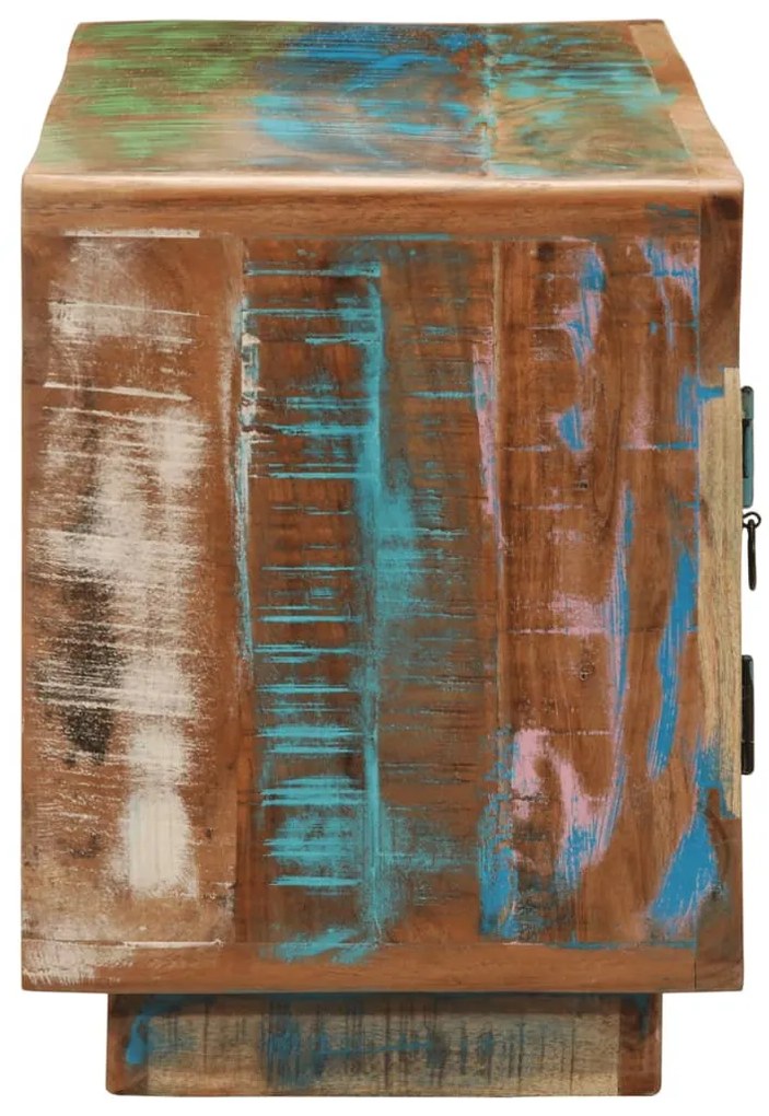 tömör újrahasznosított fa TV-szekrény 110 x 30 x 40 cm