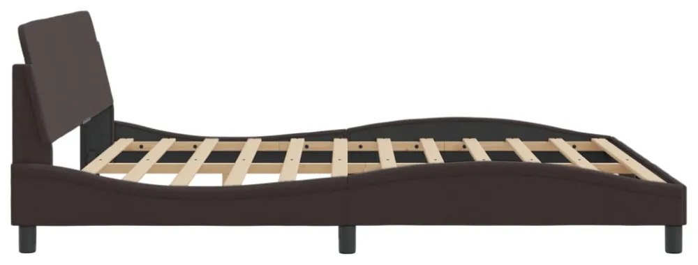 sötétbarna szövet ágykeret Dover 180 x 200 cm