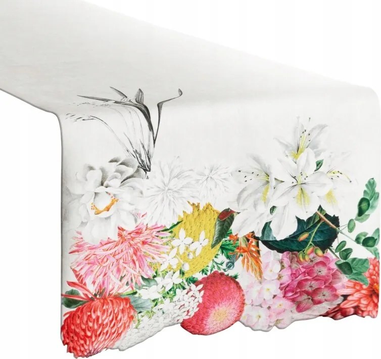 Abrosz futófelület Summer 40x140 fehér színes Virágok