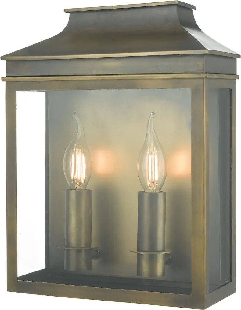 DAR LIGHTING VAP5045 VAPOUR Klasszikus Kültéri Fali Lámpa Átlátszó E14 IP44