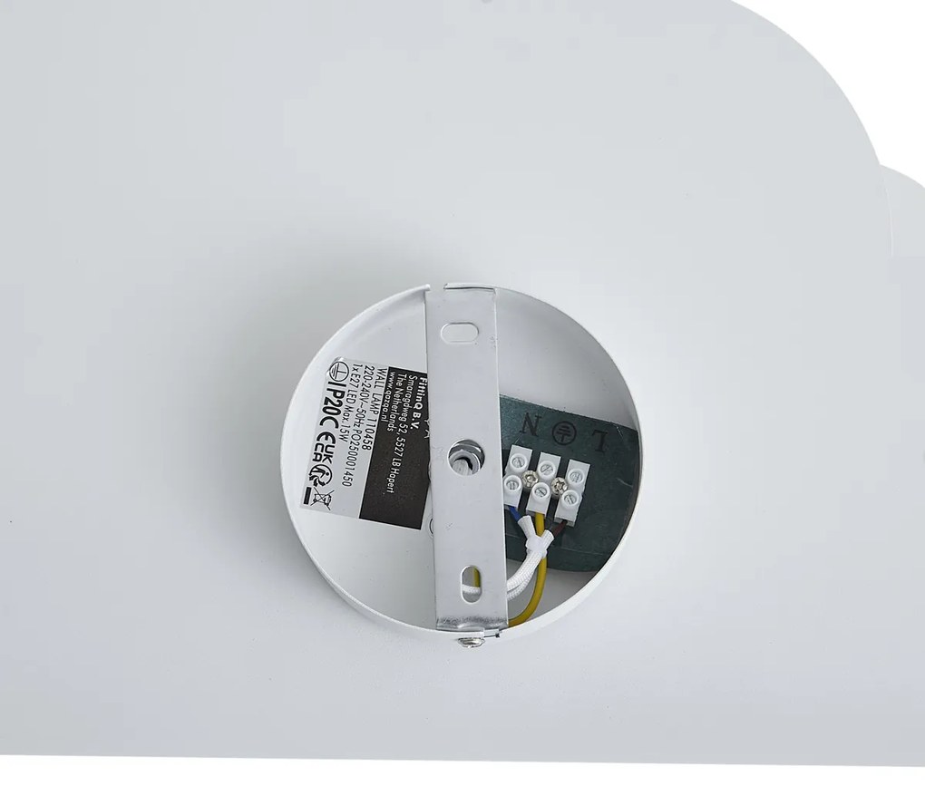 Gyerekszobai fali lámpa fehér felhő napocskával - Cloudy