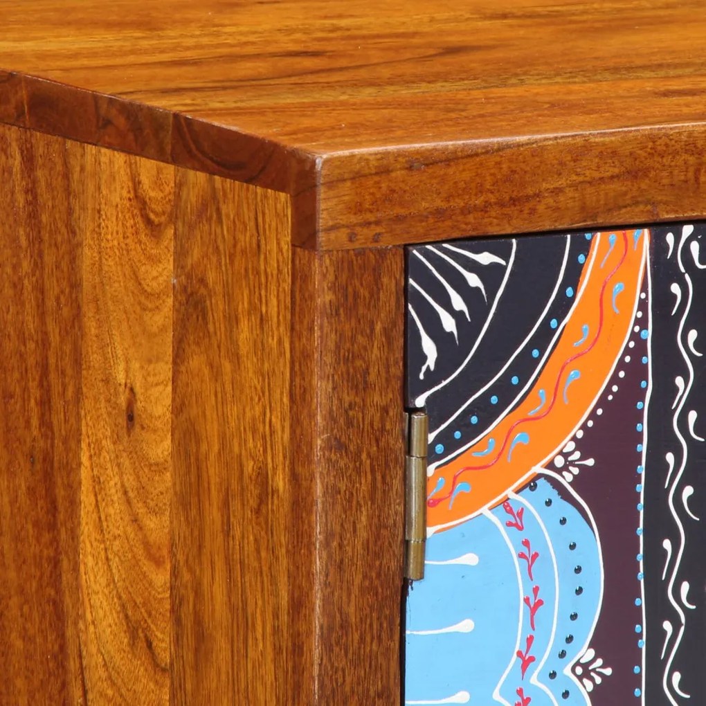 Cipőpad mézbarna 100 x 35 x 45 cm tömör akácfa