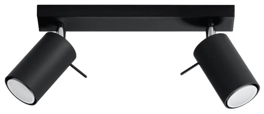 Sollux SL.0092 - Spotlámpa RING 2 2xGU10/10W/230V fekete