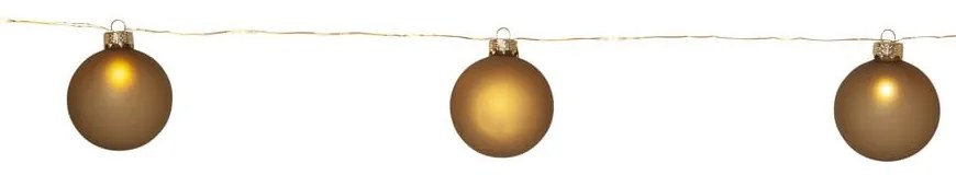 Aranyszínű fénydekoráció karácsonyi mintával ø 6 cm Bliss – Star Trading