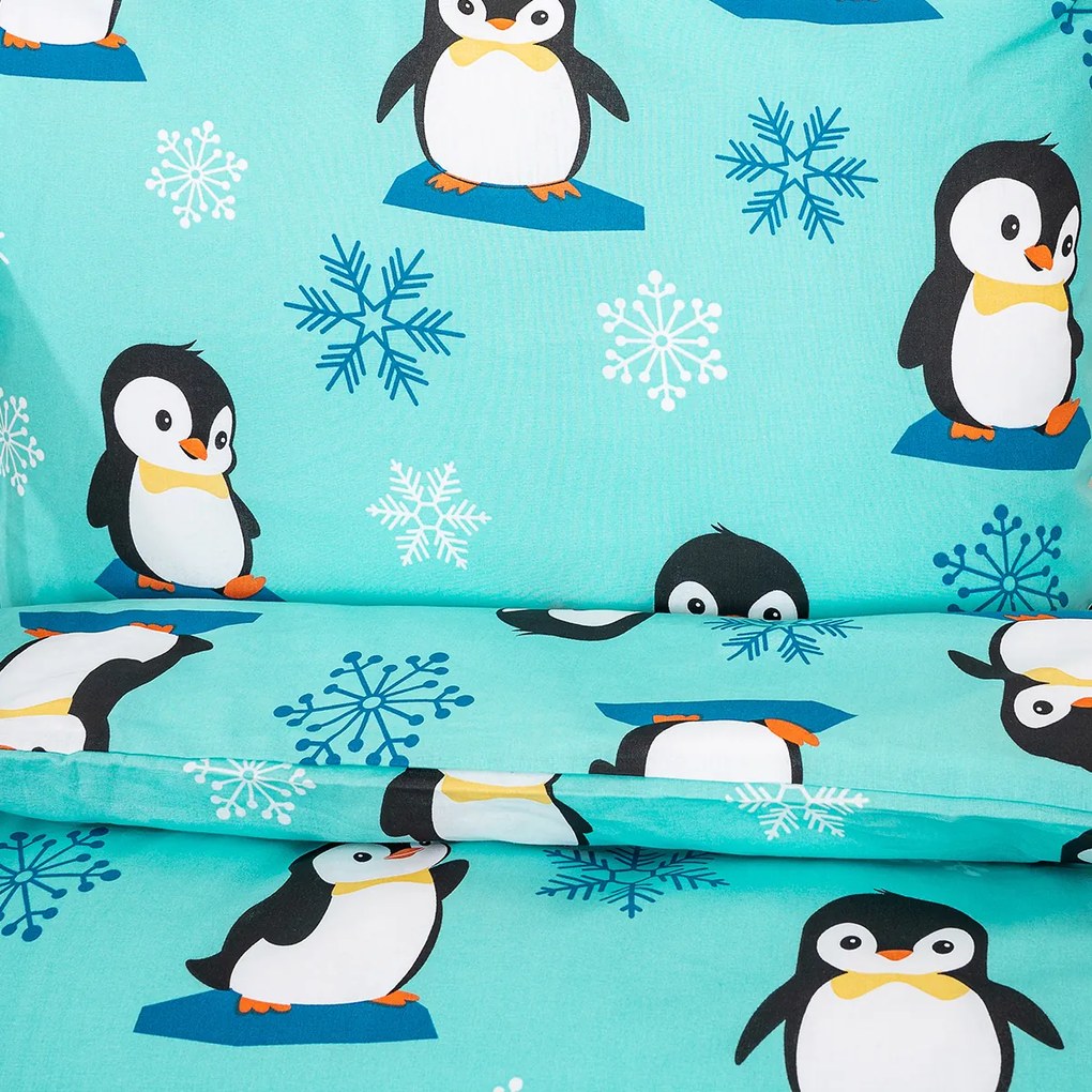 4Home Gyermek pamut ágynemű Arctic Friends, 100 x 135 cm, 40 x 60 cm