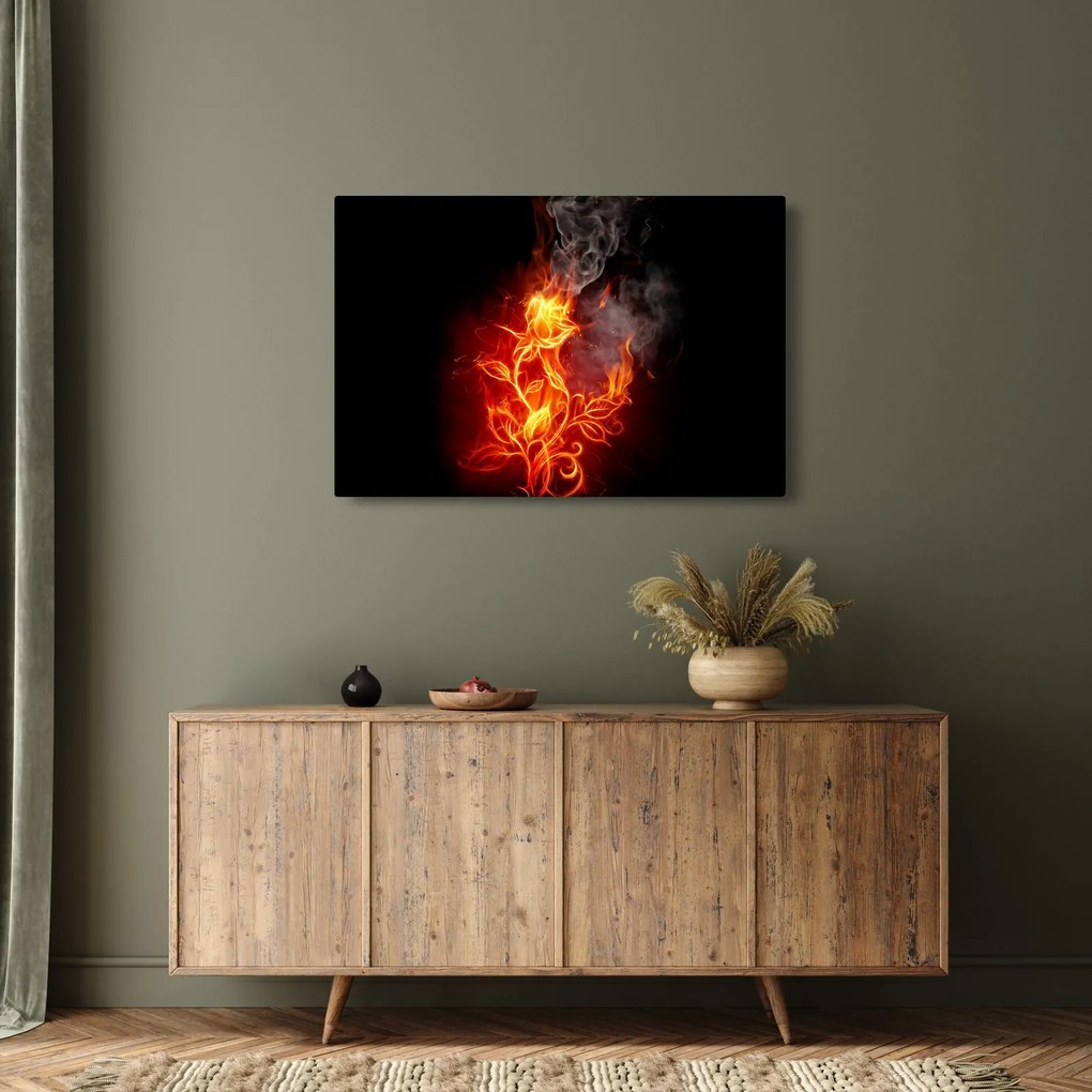 Kép - Rózsák a tűzben (90x60 cm)