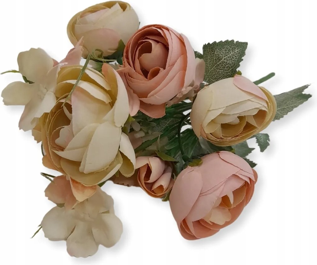 Telihold Csokor Rózsaszín-Krém 30cm