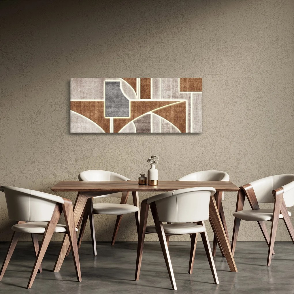 Kép - Alakzatok (120x50 cm)