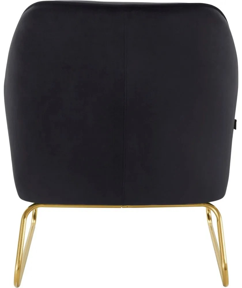 Fekete bársony fotel Joshua - Støraa