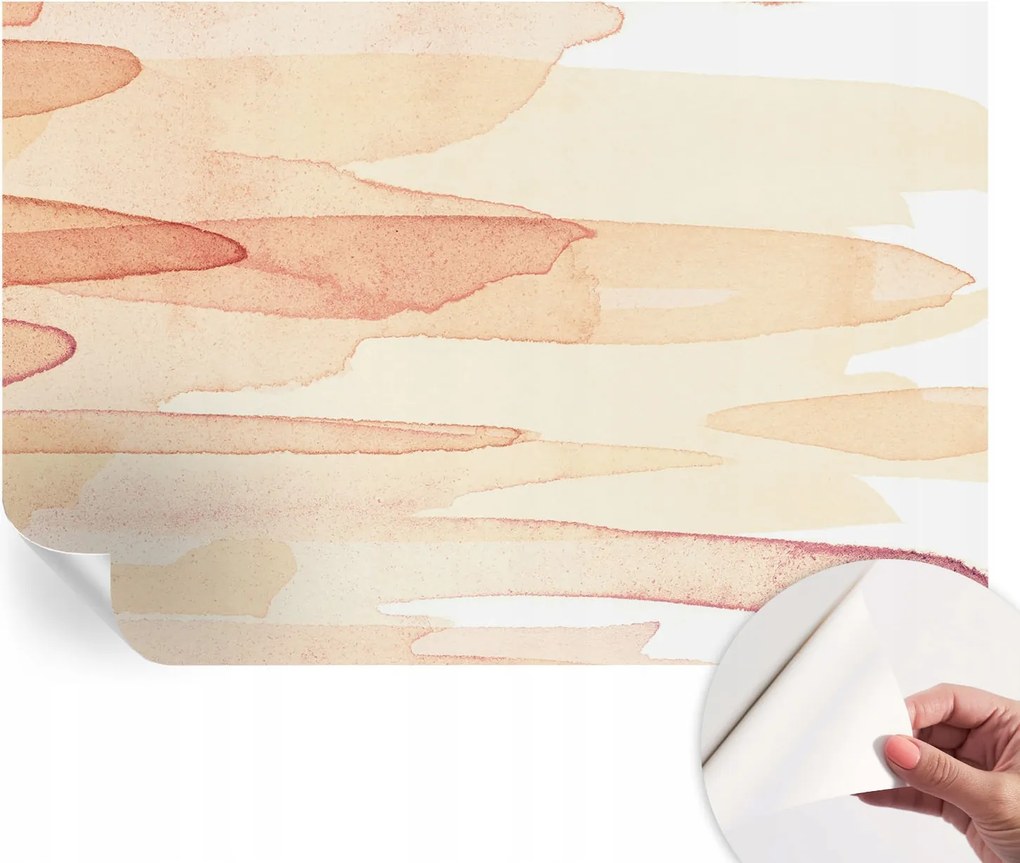 Divatos öntapadós fali tapéta Pasztell húzások 104x70 cm