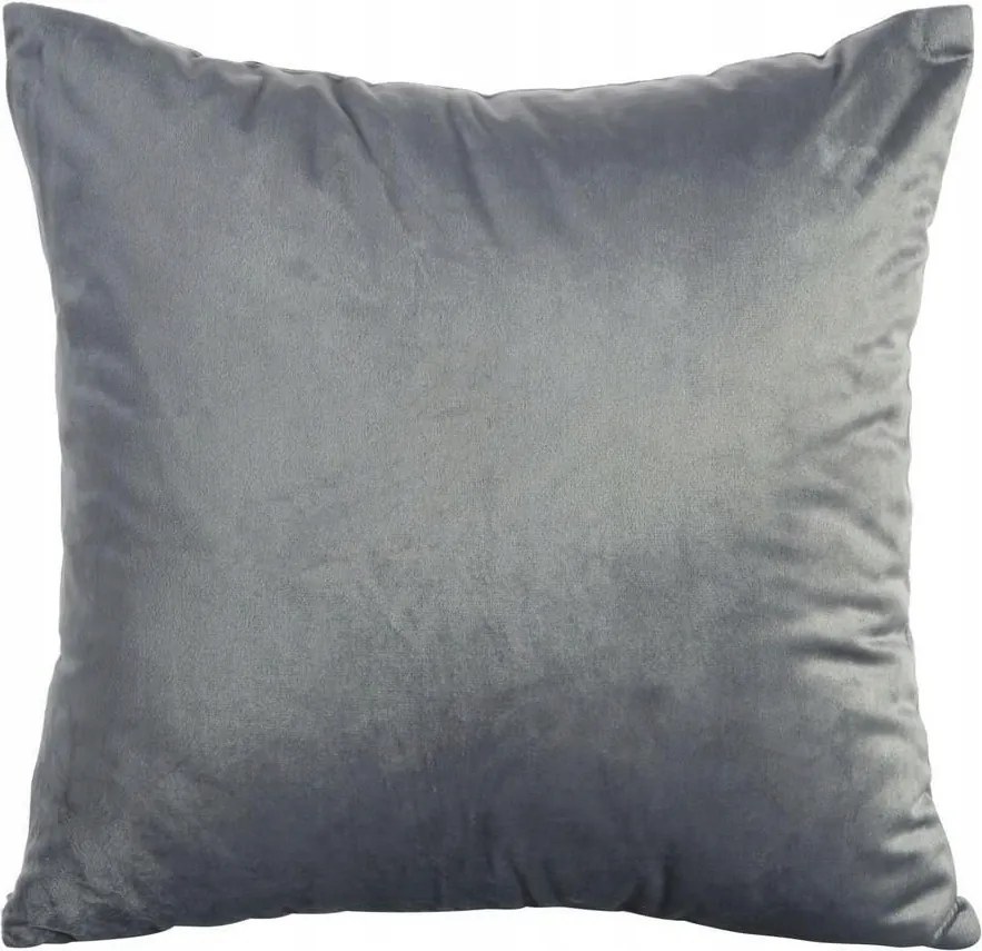 Dekoratív párnahuzat 40x40 grafit velúr