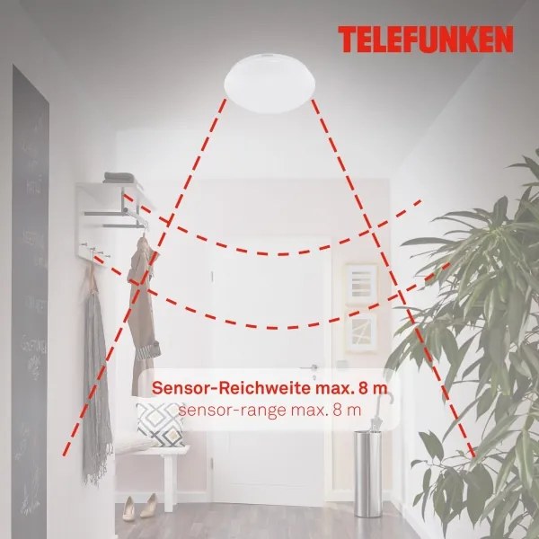 Telefunken 601206TF - LED Fürdőszobai mennyezeti lámpa LED/15W/230V átm. 28 cm