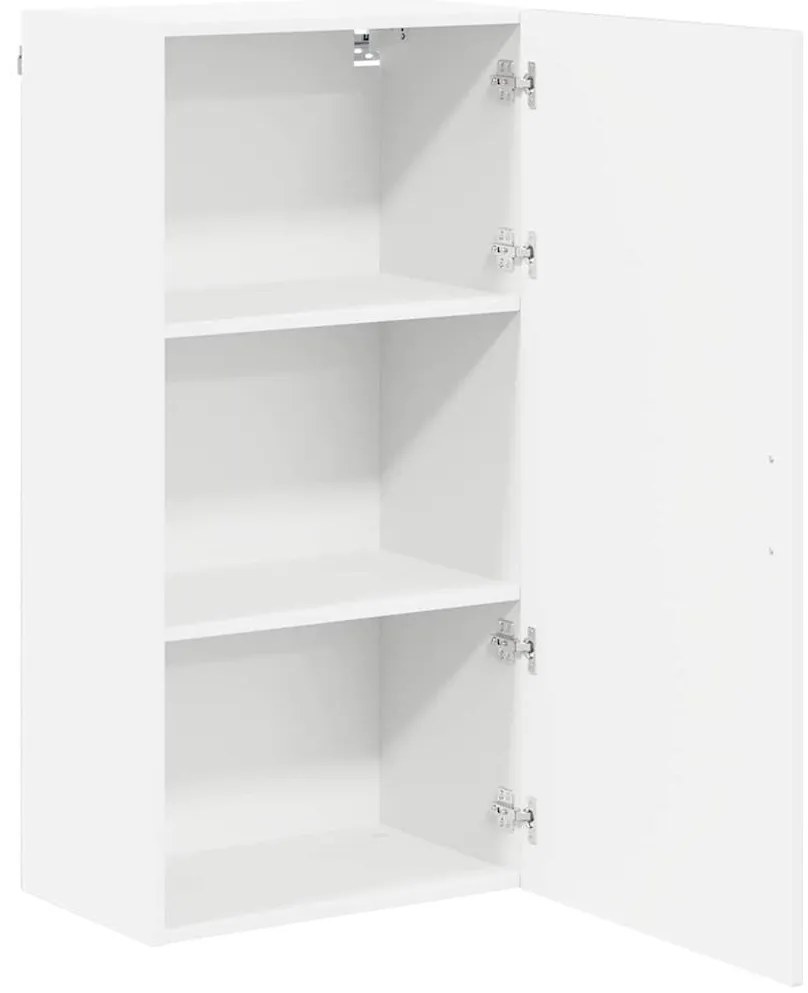 Fali konyhaszekrény Magas Fényű Fehér 50 x 31 x 100 cm Faanyag
