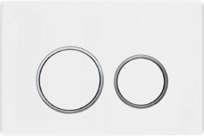 Bella öblítőgomb fehér króm Geberit Omega wc állványhoz