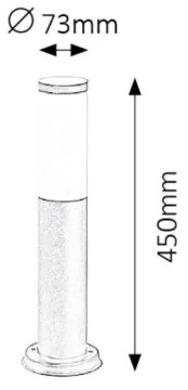 Rabalux 8147 - Kültéri lámpa BLACK TORCH 1xE27/25W/230V IP44