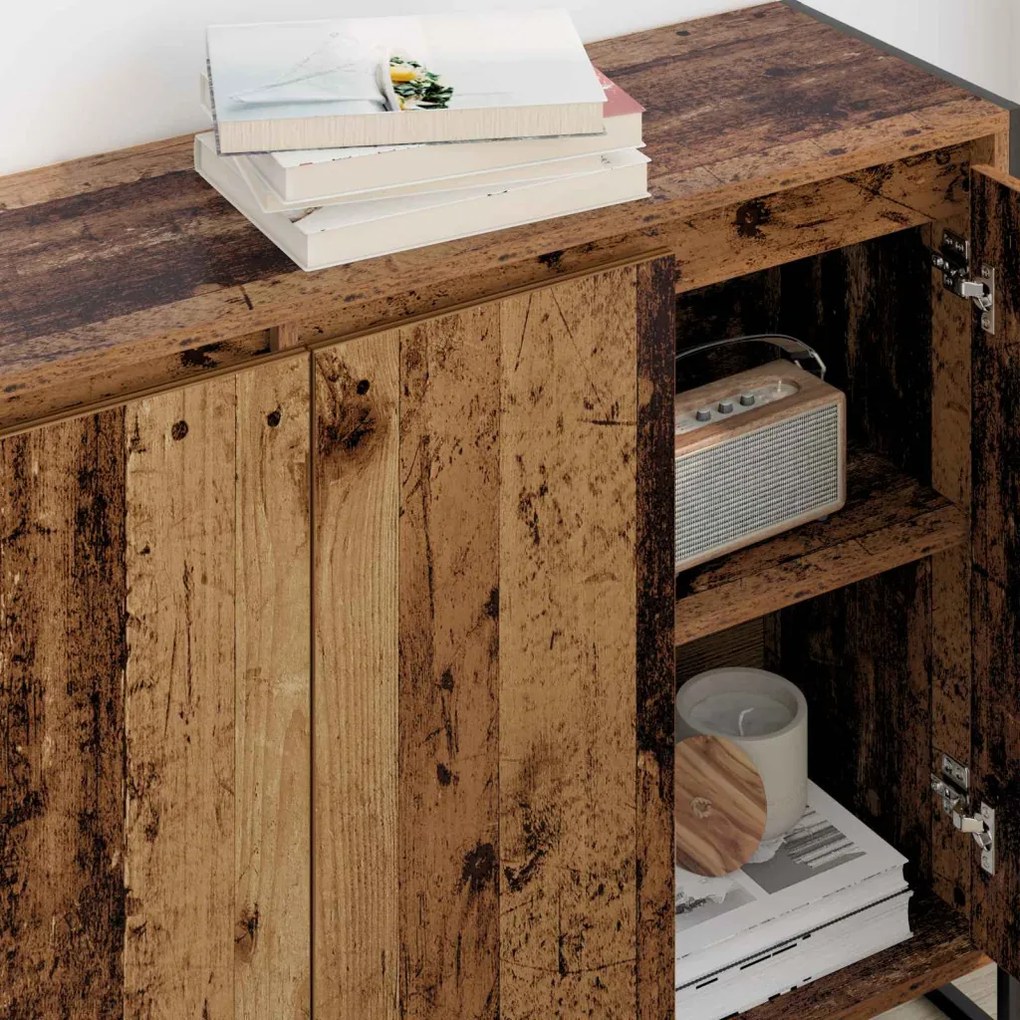 Oldalsó szekrény Öreg fa 96,5 x 30 x 75 cm Faanyag