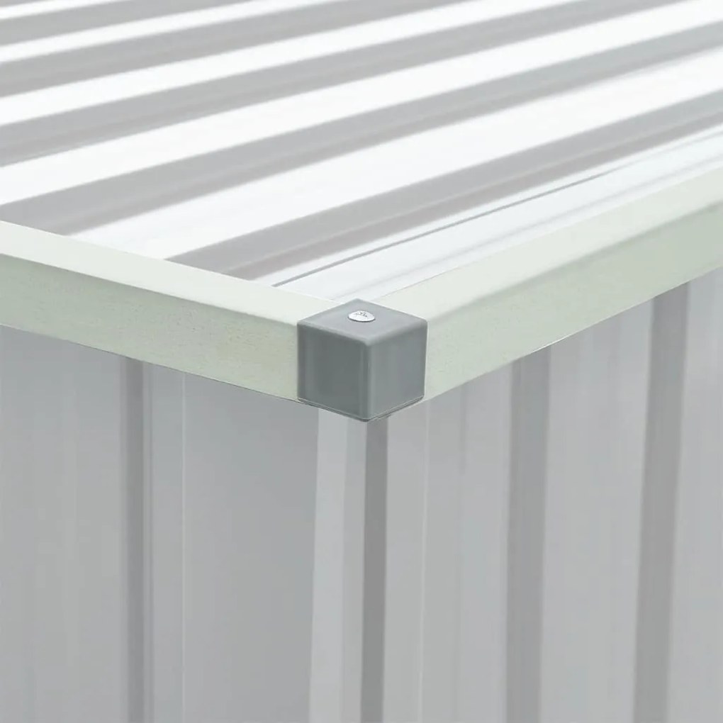 szürke kerti tárolóláda 171 x 99 x 93 cm