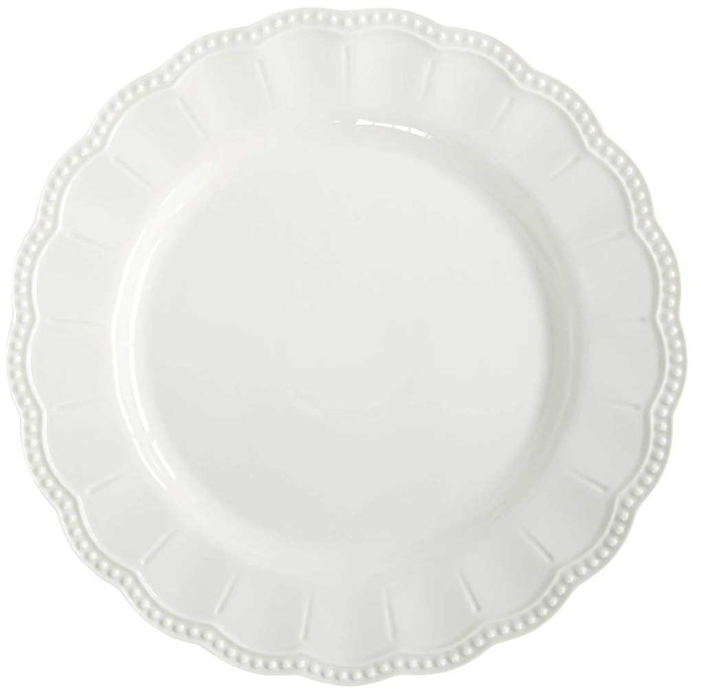 Elite White prémium fehér porcelán lapostányér