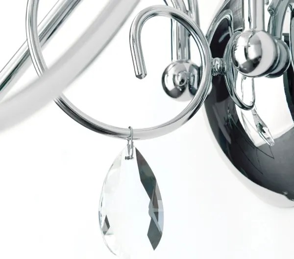 Orion WA 2-1093/2- Fali kristály lámpa ALESSIA 2xE14/40W/230V fényezett króm