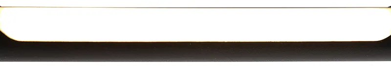 Design asztali lámpa fekete, beépített LED-del és érintős dimmerrel - Palka