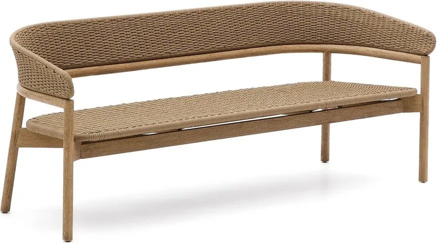 Bézs-natúr színű akácfa kerti kanapé Arinella – Kave Home