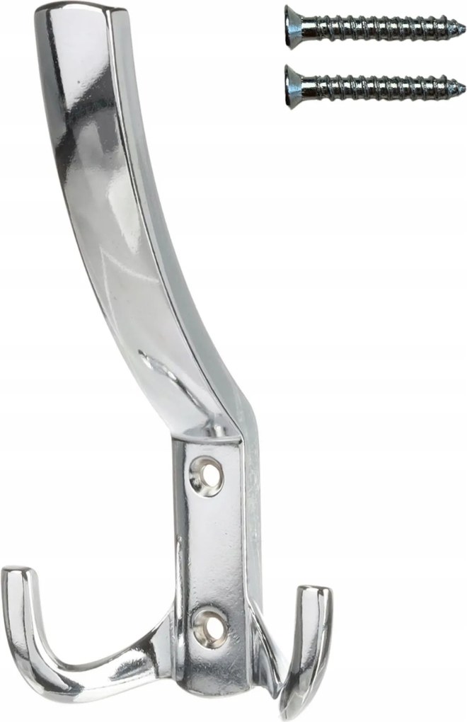 Fali akasztó fürdőszobai törölközőtartó akasztó tripla Polírozott Króm