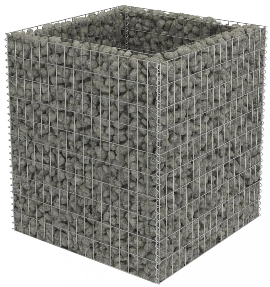horganyzott acél gabion magaságyás 90 x 90 x 100 cm
